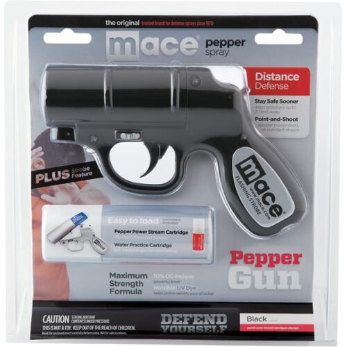 Mace®Pepper Gun with STROBE LED Black - Image 3