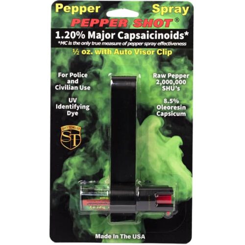 Pepper Shot 1.2% MC 1/2 oz w/Auto Visor Clip - Image 4