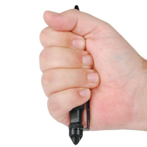 Tactical Black Twist Pen with Extra Refill - Image 3