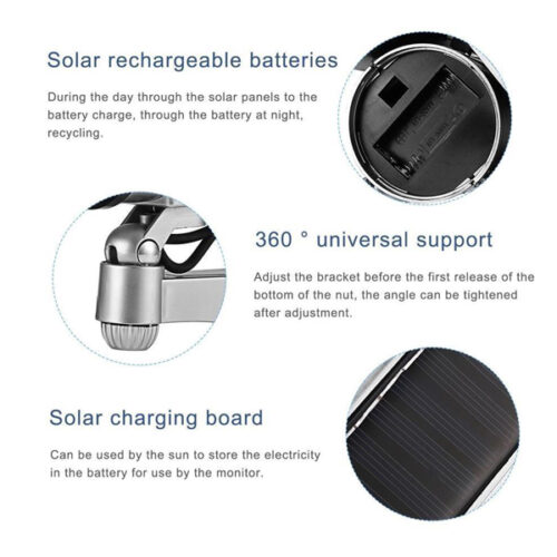 Solar Powered Dummy Camera with Flashing LED - Image 3