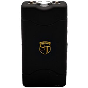 Streetwise MAGNAVOLT 80,000,000V Stun Gun Flashlight – 4.4 Milliamp Output, USB-C Rechargeable, 100-Lumen LED, Overcharge Protection, Nylon Belt Holster, Lifetime Warranty, Black or Pink