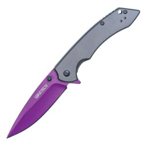 Assisted Open Folding Knife – 3.5" Blade, Purple