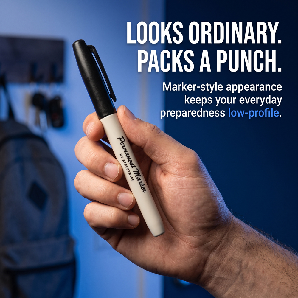 Permanent Marker Self-Defense Pen – Discreet Carbon Fiber Tip - Image 6